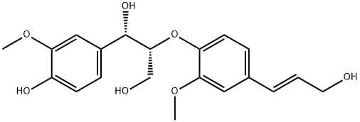 エリスロ-グアイアシルグリセロール-β-コニフェリルエーテル 化学構造式