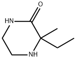 3-エチル-3-メチル-2-ピペラジノン 化学構造式