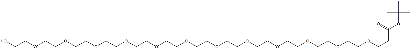 HO-PEG12-CH2CH2COOTBU, 892154-71-1, 结构式