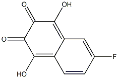 1,4-Naphthalenedione,6-fluoro-2,3-dihydroxy-(9CI) Struktur