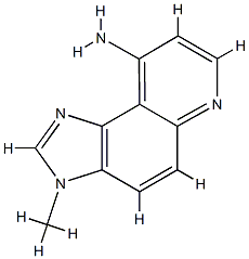 3H-Imidazo[4,5-f]quinolin-9-amine,3-methyl-(9CI) Struktur