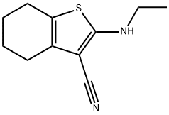 Benzo[b]?thiophene-?3-?carbonitrile, 2-?(ethylamino)?-?4,?5,?6,?7-?tetrahydro- Struktur