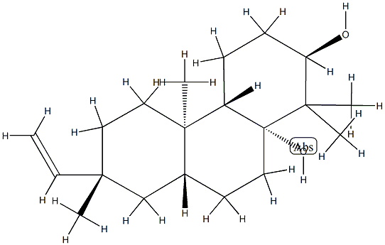 (2R,4aα,8aα)-7β-Ethenyltetradecahydro-1,1,4bβ,7-tetramethyl-2,10aβ-phenanthrenediol Structure