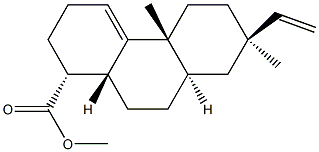 (1R)-1,2,3,4b,5,6,7,8,8aα,9,10,10aα-ドデカヒドロ-7β-エテニル-1,4bβ,7-トリメチルフェナントレン-1α-カルボン酸 化学構造式