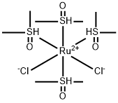 テトラキス(ジメチルスルホキシド)ジクロロルテニウム(II) 化学構造式