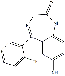 7-aminodesmethylflunitrazepam Structure
