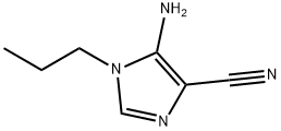 1H-Imidazole-4-carbonitrile,5-amino-1-propyl-(9CI),89404-00-2,结构式