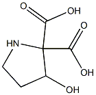 2,2-Pyrrolidinedicarboxylicacid,3-hydroxy-(7CI) Struktur