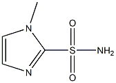 1-甲基-1H-咪唑-2-磺酰胺, 89517-92-0, 结构式
