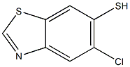 6-Benzothiazolethiol,5-chloro-(7CI) Struktur