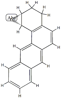 [1S,(-)]-1,2,3,4-テトラヒドロ-1α,2α-エポキシベンゾ[a]アントラセン 化学構造式