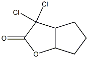 2H-Cyclopenta[b]furan-2-one,3,3-dichlorohexahydro-(9CI) Structure