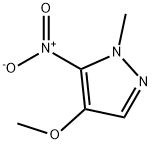 4-甲氧基-1-甲基-5-硝基-1H-吡唑 结构式