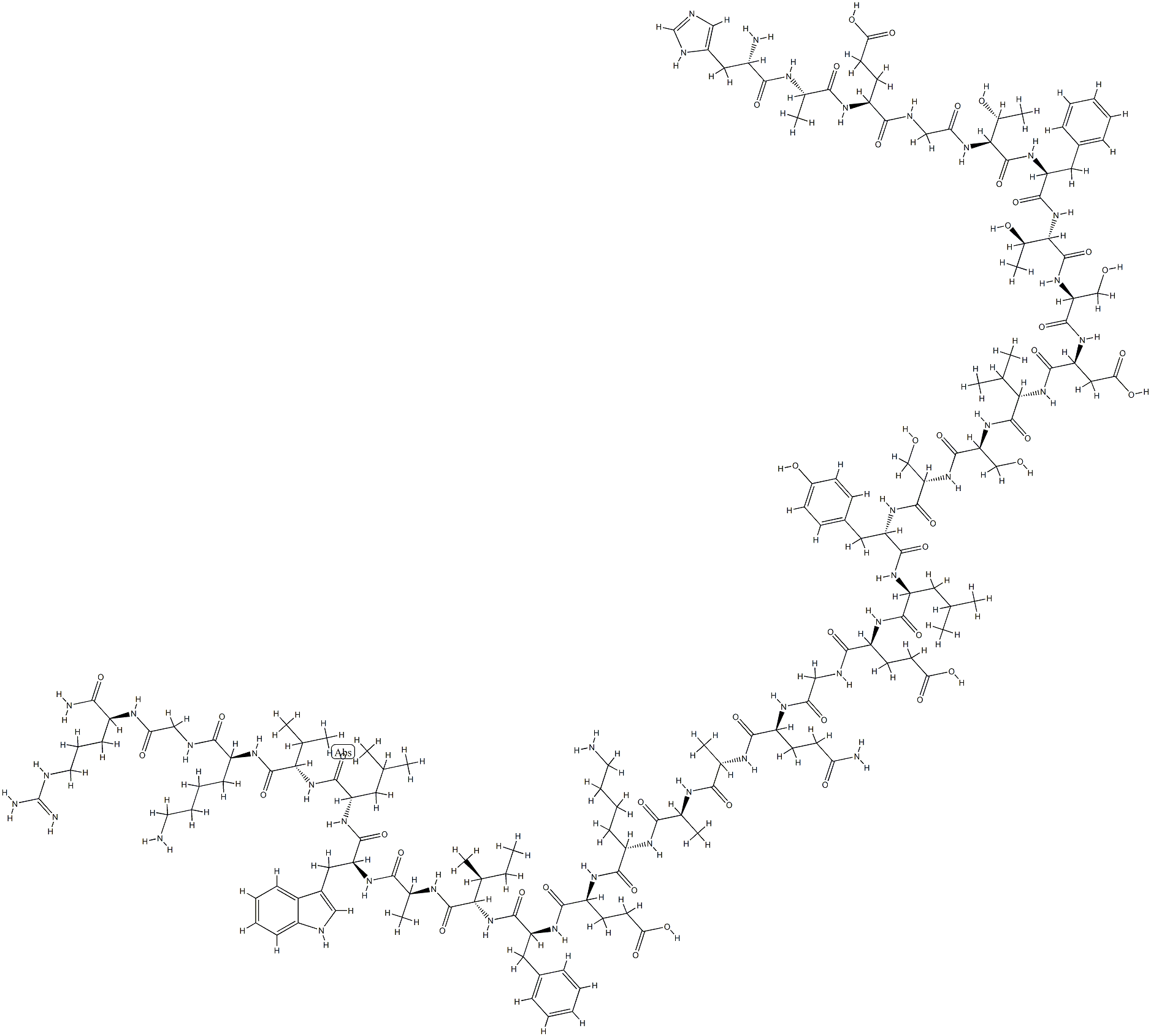 glucagon-like peptide 1 Struktur