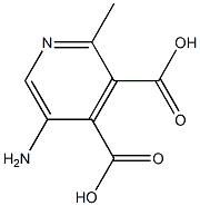 3,4-Pyridinedicarboxylicacid,5-amino-2-methyl-(7CI) Struktur