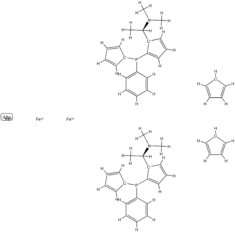 1,1′-Bis{(S)-{(SP)-2-[(R)-1-(diMethylaMino)ethyl]ferrocenyl}phenylphosphino}ferrocene|1,1′-BIS{(S)-{(SP)-2-[(R)-1-(DIMETHYLAMINO)ETHYL]FERROCENYL}PHENYLPHOSPHINO}FERROCENE