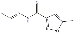 3-Isoxazolecarboxylicacid,5-methyl-,ethylidenehydrazide(6CI,7CI) Struktur