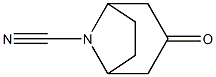 3-氧代-8-氮杂双环[3.2.1]辛烷-8-甲腈,90006-89-6,结构式