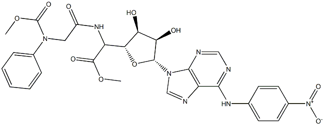adenosine 5'-(alpha-thio)diphospho-5'-ribofuranosylnicotinamide Struktur