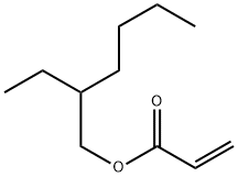 ポリ［アクリル酸（２エチルヘキシル）］ 化学構造式