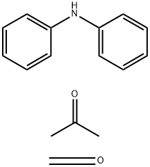 二苯 胺与丙酮和甲醛的聚合物, 9003-80-9, 结构式