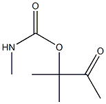 Carbamic acid, methyl-, ester with 3-hydroxy-3-methyl-2-butanone (7CI) Struktur