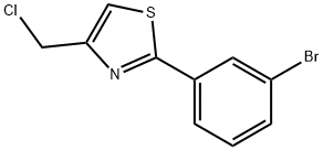 2-(3-bromophenyl)-4-(chloromethyl)-1,3-thiazole Structure