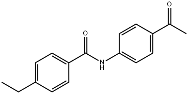 N-(4-acetylphenyl)-4-ethylbenzamide Structure