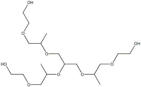 聚氧化亚烷基与丙三醇的加合物 结构式
