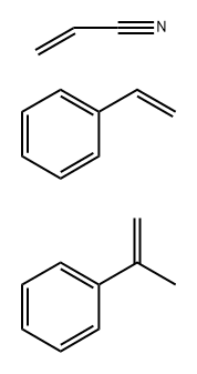 2-Propenenitrile, polymer with ethenylbenzene and (1-methylethenyl)benzene 结构式