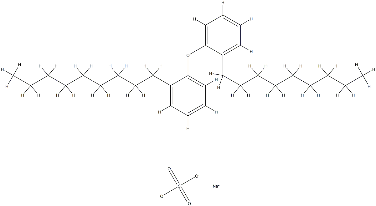 αスルホω（ノニルフェノキシ）ポリ（オキシエチレン），ナトリウム 化学構造式