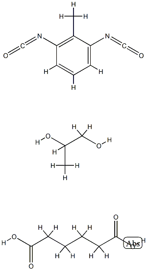 Hexanedioic acid, polymer with 1,3-diisocyanatomethylbenzene and 1,2-propanediol Structure