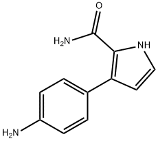 1H-Pyrrole-2-carboxamide,3-(4-aminophenyl)-(9CI) Structure