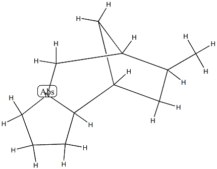6,9-Methano-1H-pyrrolo[1,2-a]azepine,octahydro-7-methyl-(9CI) 结构式