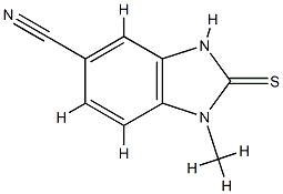 5-Benzimidazolecarbonitrile,2-mercapto-1-methyl-(7CI) 结构式