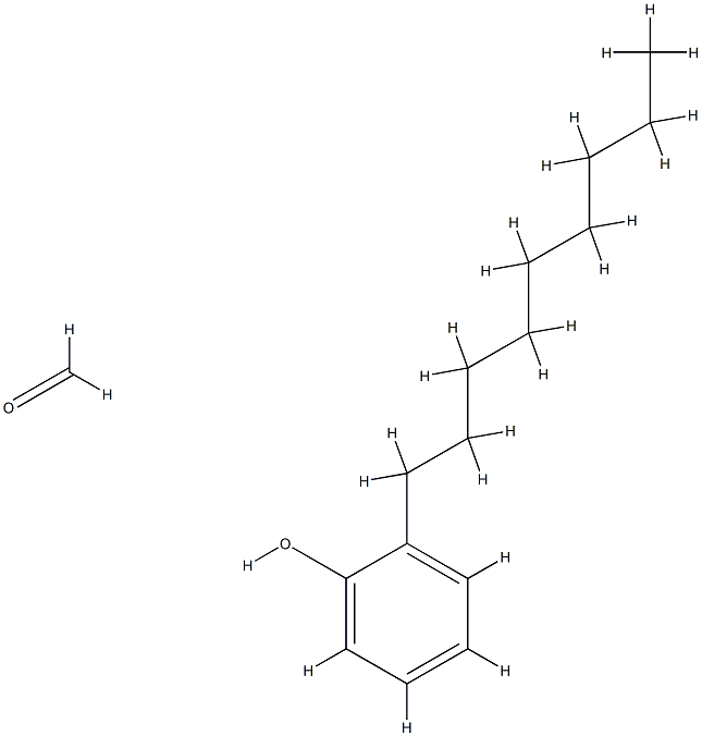 Nonylphenol-formaldehyde resin Structure