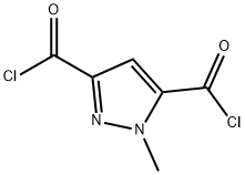 1H-Pyrazole-3,5-dicarbonyl dichloride, 1-methyl- (9CI) Structure