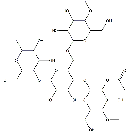 酢酸デンプン 化学構造式