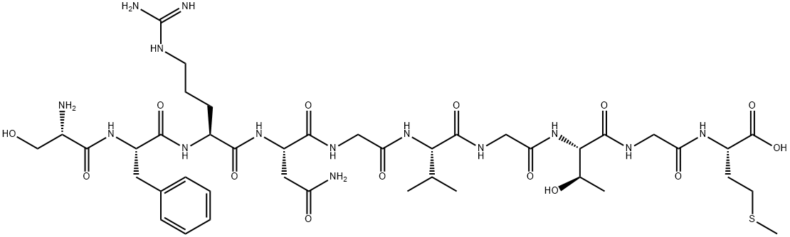 NEUROPEPTIDE S (1-10) (HUMAN), 904910-39-0, 结构式