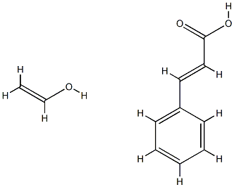 ポリ(けい皮酸ビニル) 化学構造式
