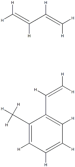 Benzene, ethenylmethyl-, polymer with 1,3-butadiene Structure