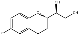 (1’S,2S)-2-(1’,2’-Dihydroxyethyl)-6-fluorochromane Structure
