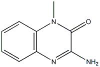 2(1H)-Quinoxalinone,3-amino-1-methyl-(6CI,7CI) 结构式