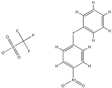 (4-Nitrophenyl)phenyliodonium trifluoromethanesulfonate Struktur