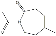 2H-Azepin-2-one, 1-acetylhexahydro-5-methyl- (6CI,7CI) 化学構造式