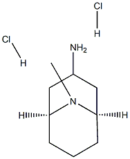 9-Azabicyclo[3.3.1]nonan-3-aMine, 9-Methyl-, hydrochloride (1:2), 906081-58-1, 结构式