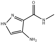 1H-?Pyrazole-?3-?carboxamide, 4-?amino-?N-?methyl- 结构式
