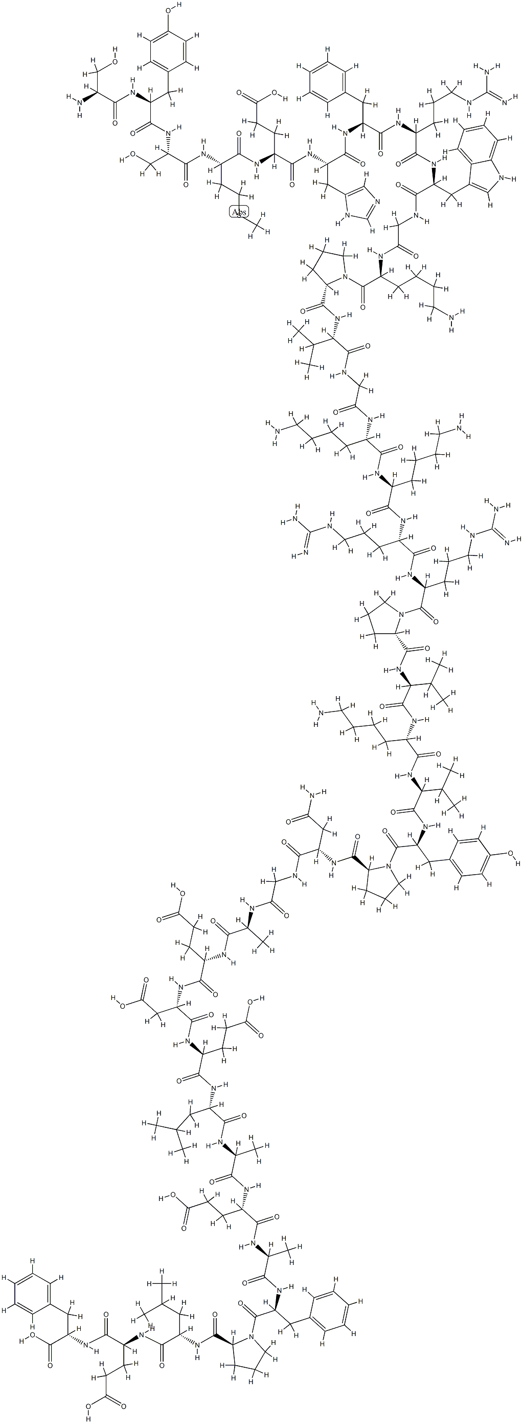 ACTH (1-39), PORCINE, 9061-27-2, 结构式