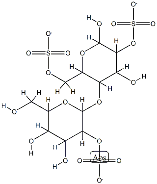 λ-カラギーナン 化学構造式