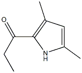 1-Propanone,1-(3,5-dimethylpyrrol-2-yl)-(7CI) Structure